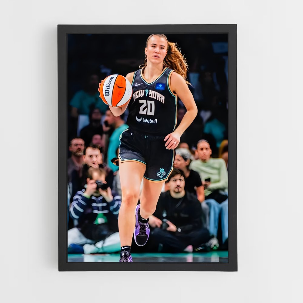 Poster Envolée de Sabrina – affiche Basketball (vue 2)